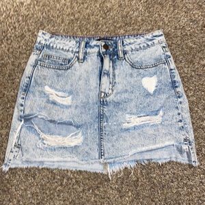 perfect jean skirt